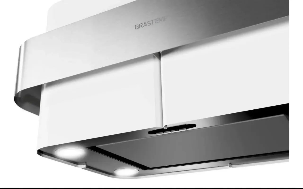 COIFA ILHA BRASTEMP 75cm BRANCA (220V) - NOVA, LACRADA!<br> - Foto 2