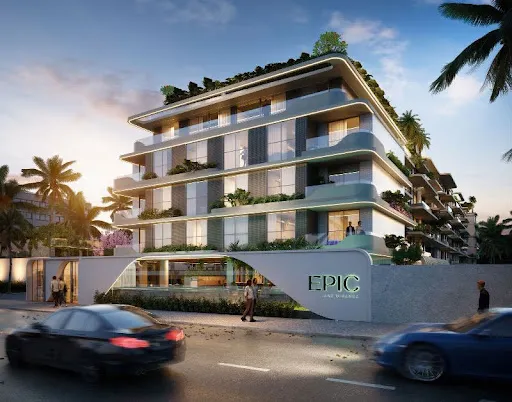 Flats na planta de alto padrão na Beira Mar da Praia de Cabo Branco