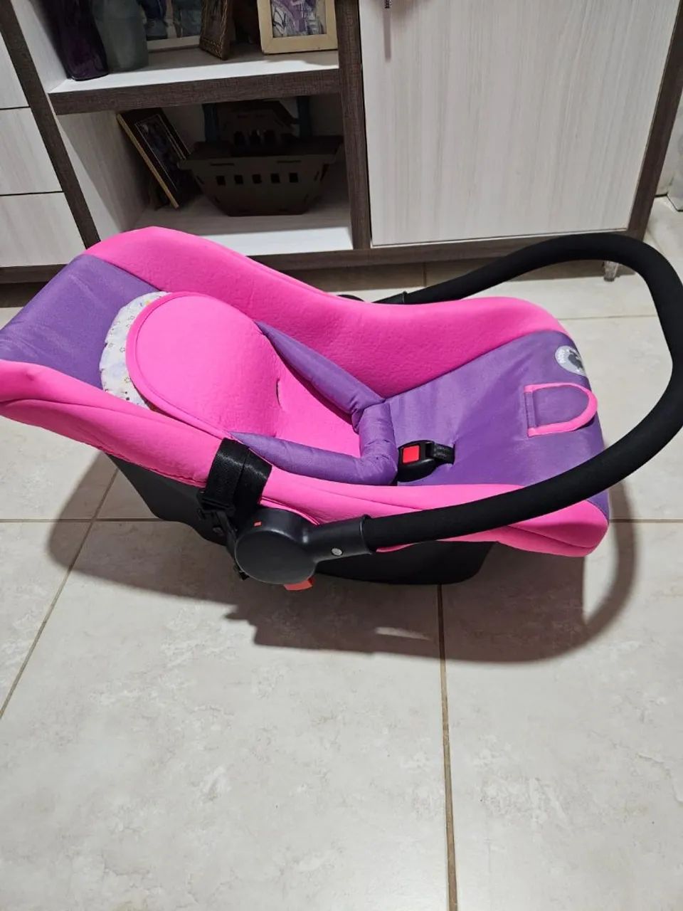 Bebê Conforto Rosa e Lilás - Foto 3