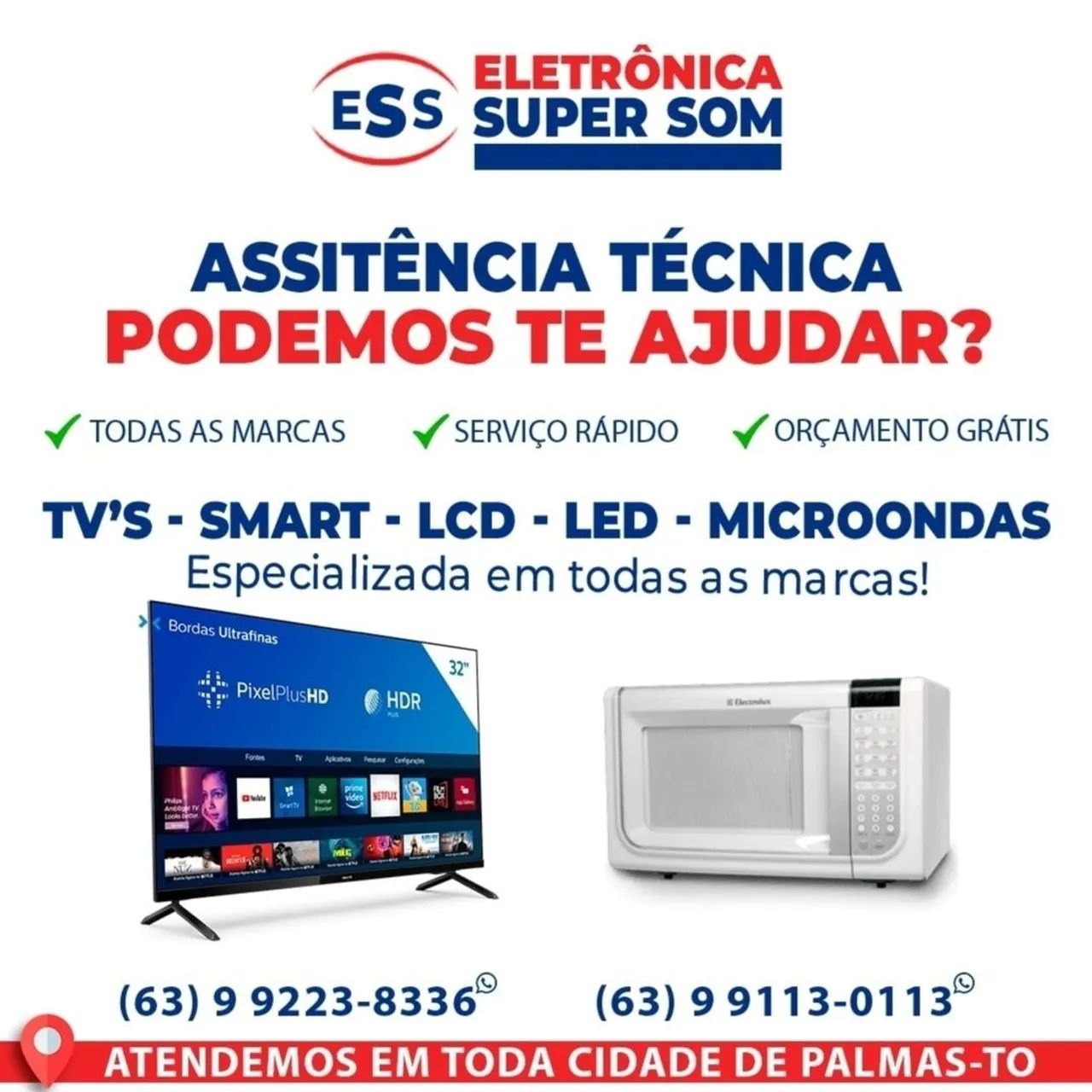 Assistência Técnica para TV, Smart, LCD, LED e Microondas - Foto 4