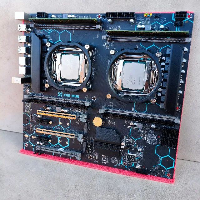 Kit x99 Processador Xeon 2680 dual cpu