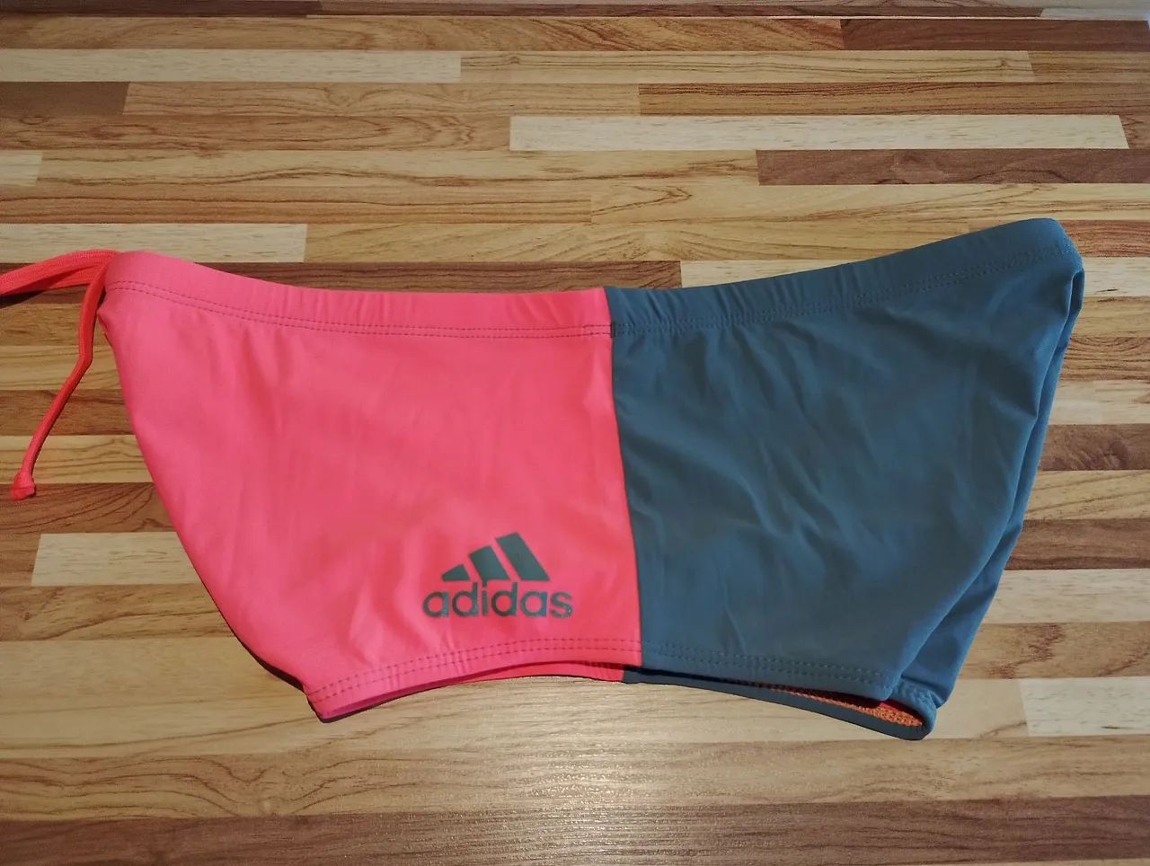 Sunga Adidas Laranja Neon e Cinza - Tam G  - Foto 3