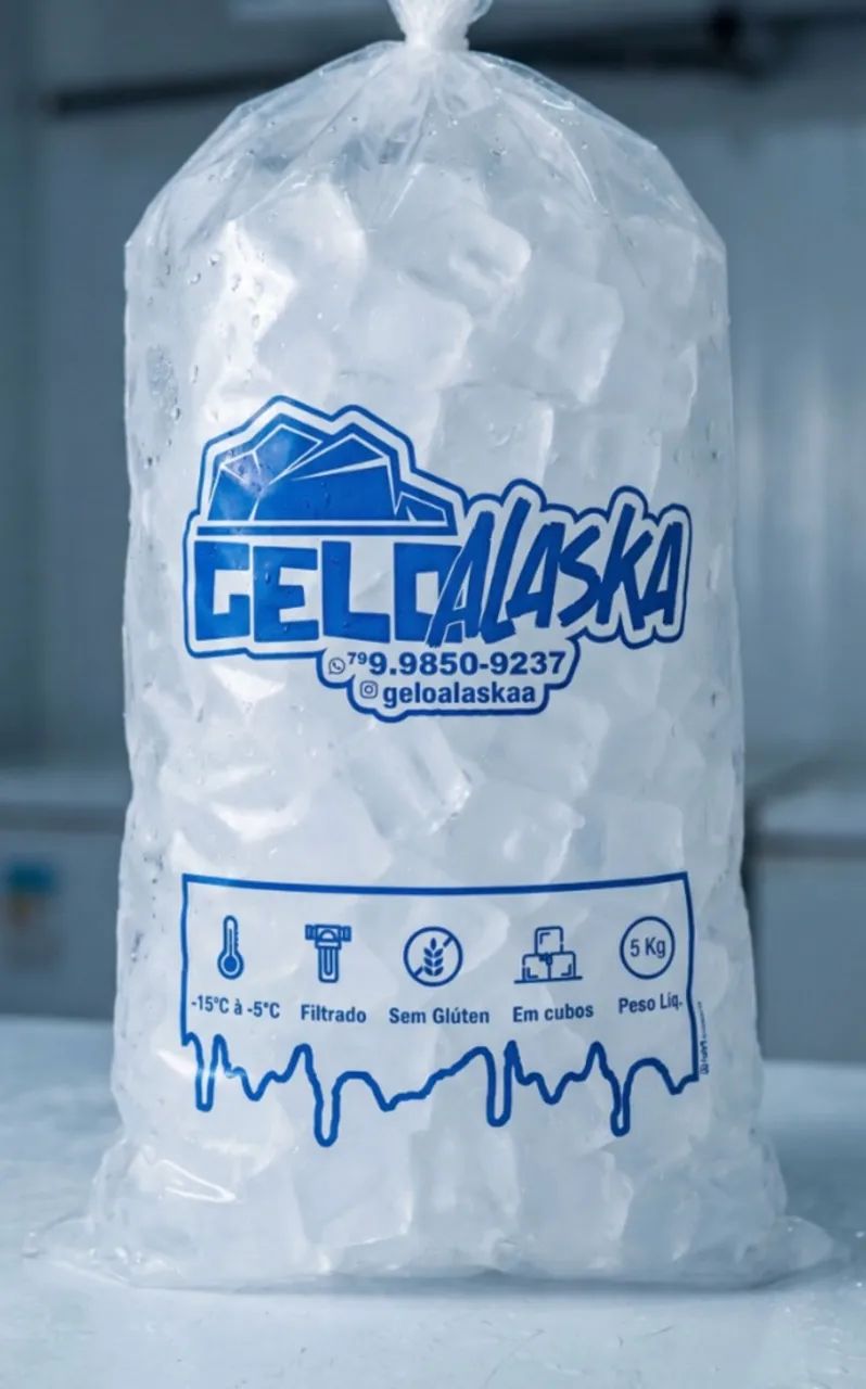 Gelo filtrado 5 e 3kg