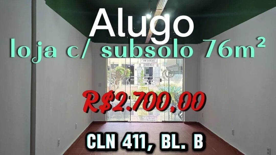 Alugo loja 75 m²