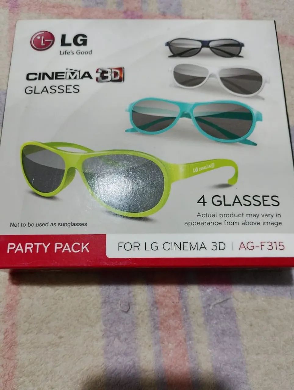 Óculos 3D LG com 4 unidades 