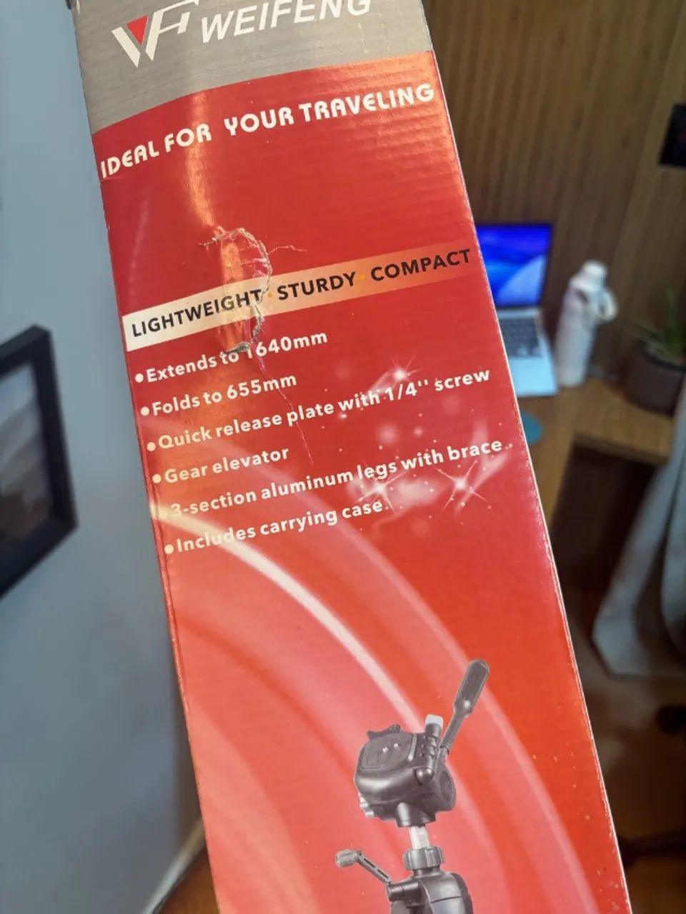 Tripé Weifeng WT-3770 - Foto 3