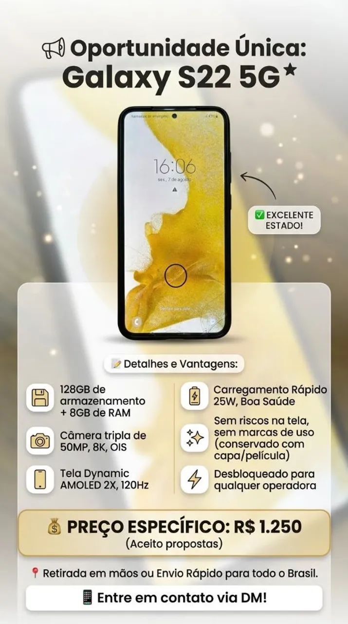 Celular Samsung Galaxy S22 5G