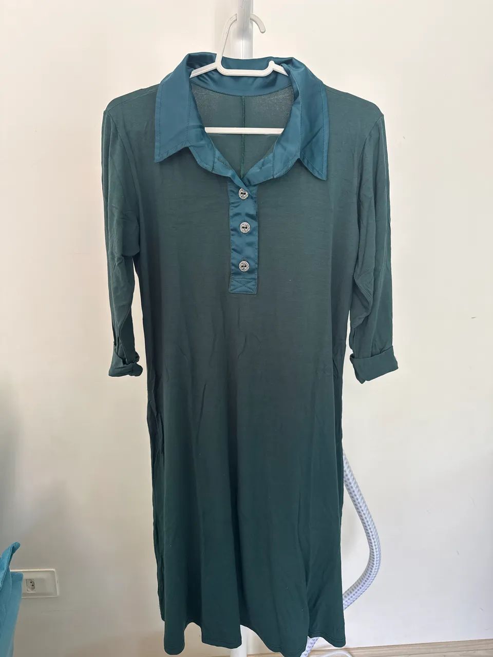 Vestido Verde Militar em malha