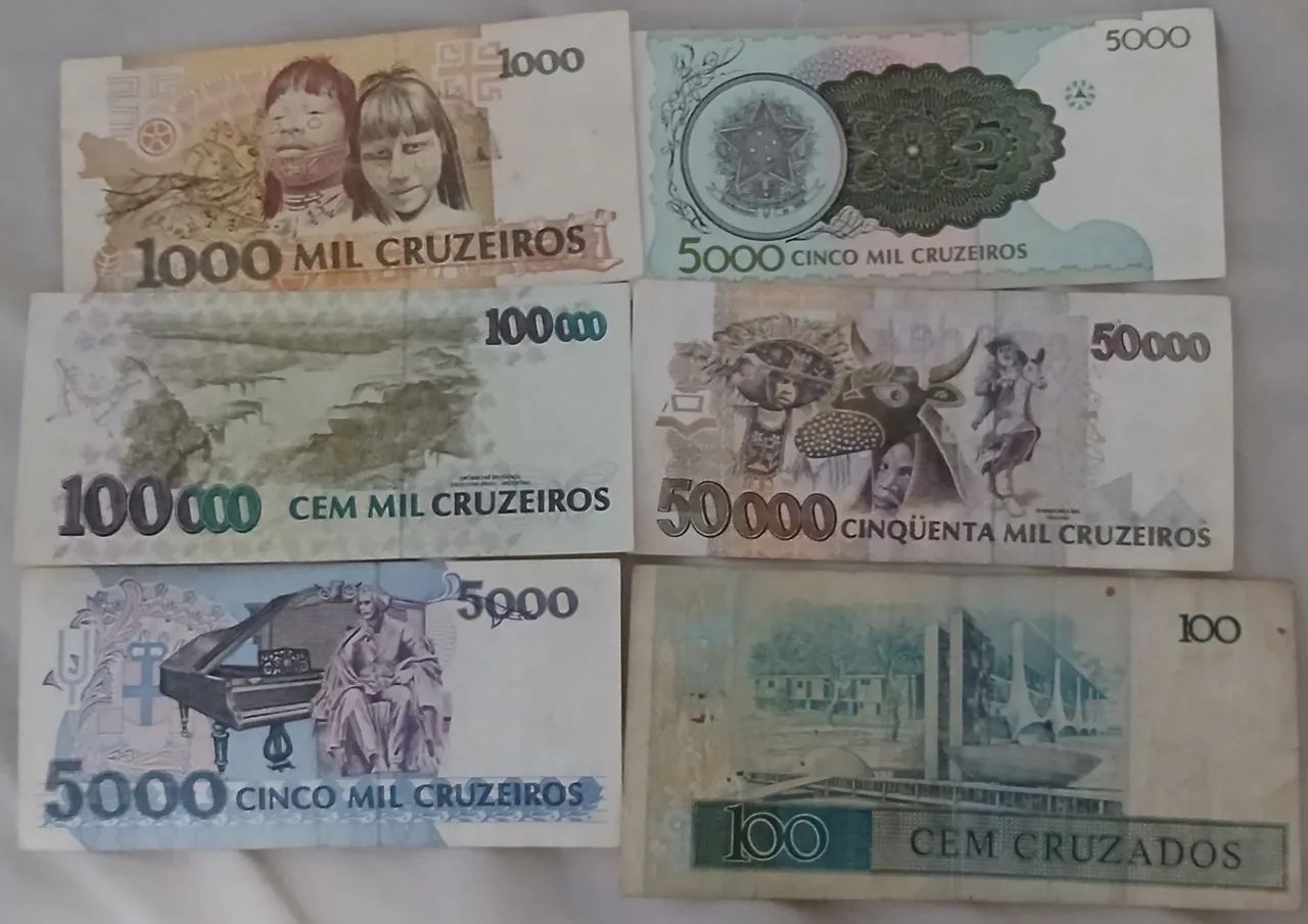 Notas antigas lote com 34 cédulas - Frete gratis - Foto 4
