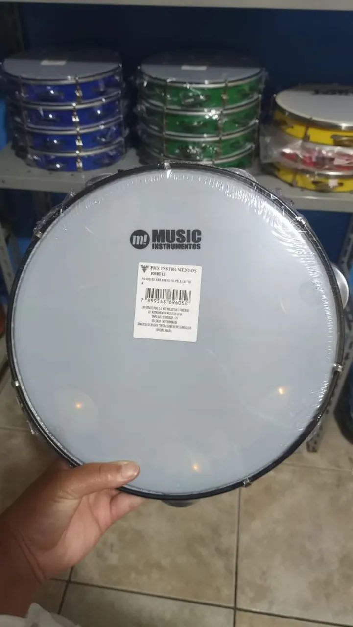 Pandeiros 10" polegadas sortidos M music na promoção  - Foto 4