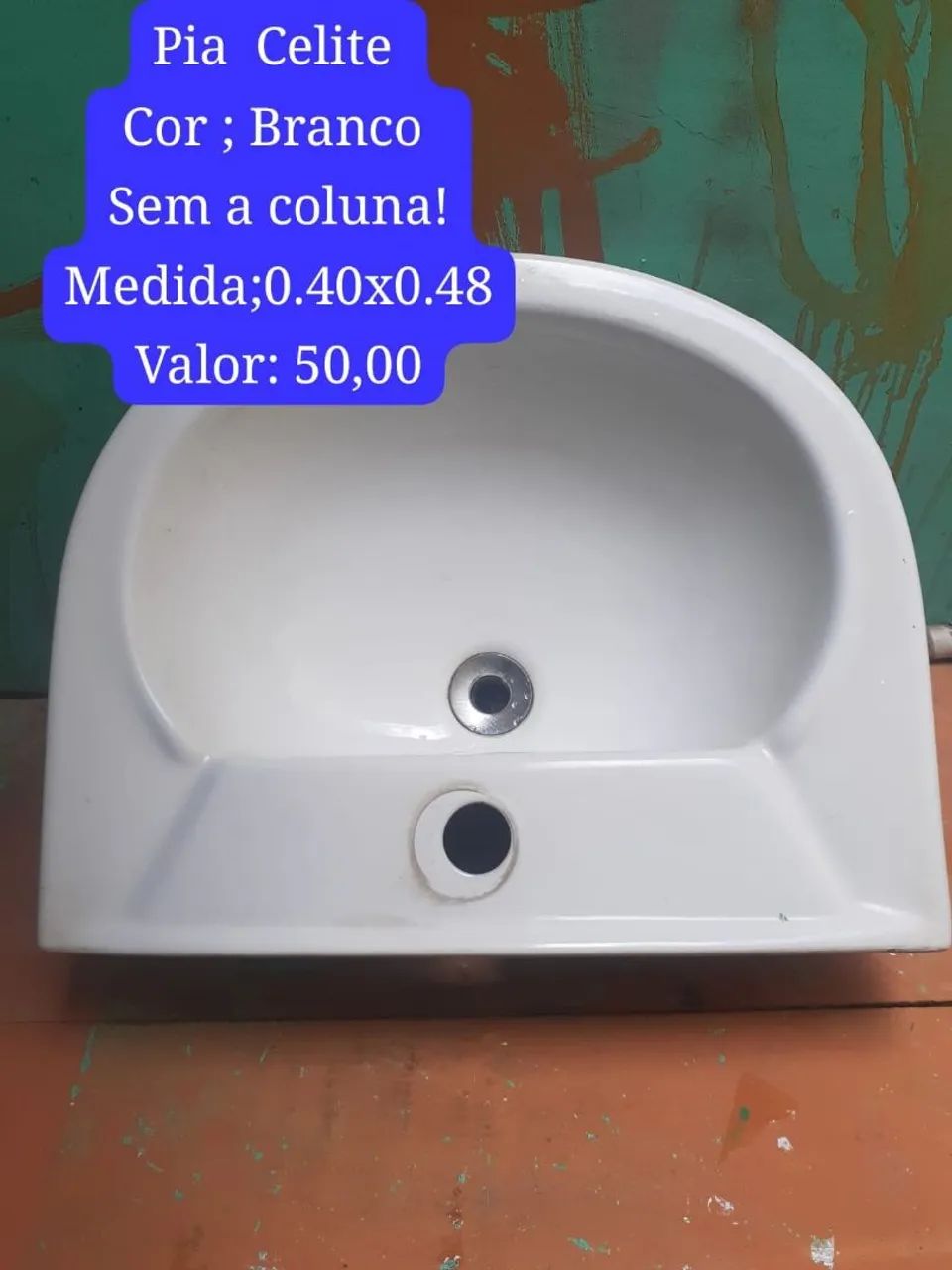Pia Celite branco sem a coluna! 