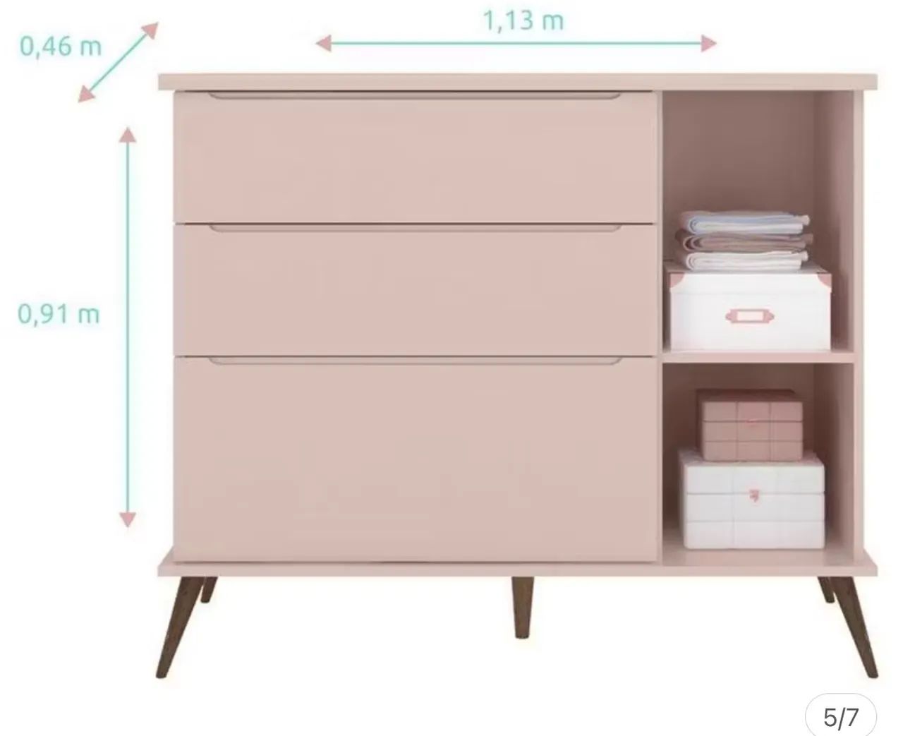 Kit quarto rose infantil  - Foto 5