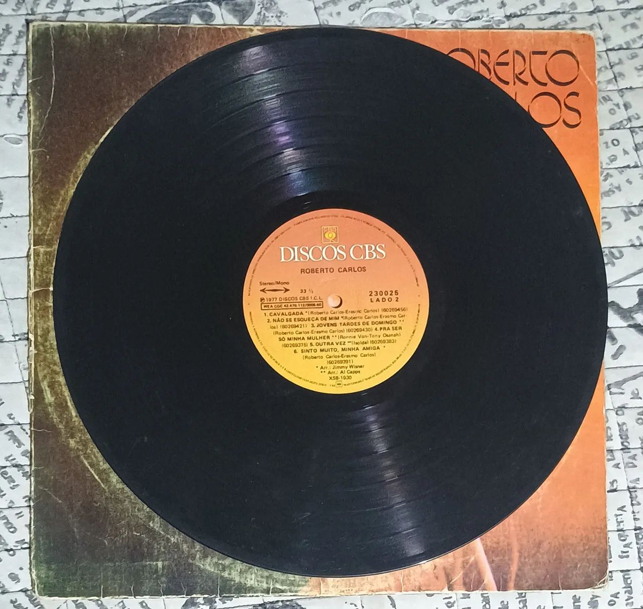 LP Roberto Carlos 1977 Original CBS Vinil Antigo - Foto 3