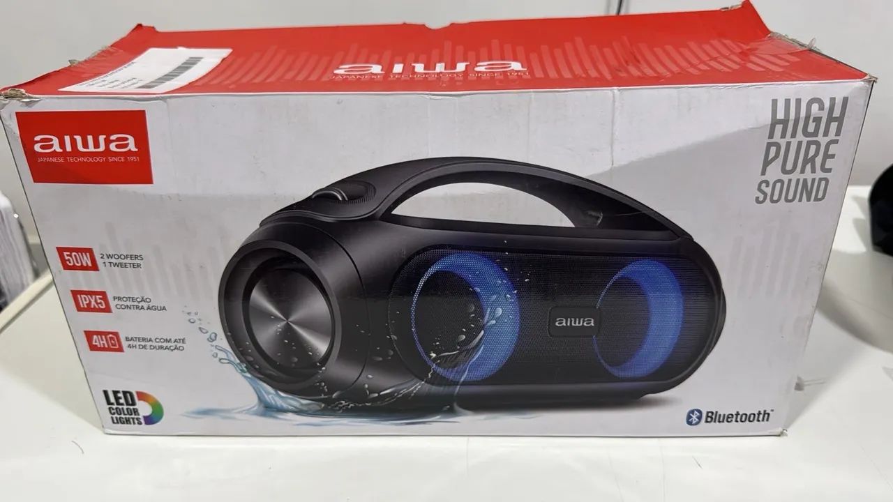 Caixa de Som Bluetooth AIWA com alça ! - Foto 3