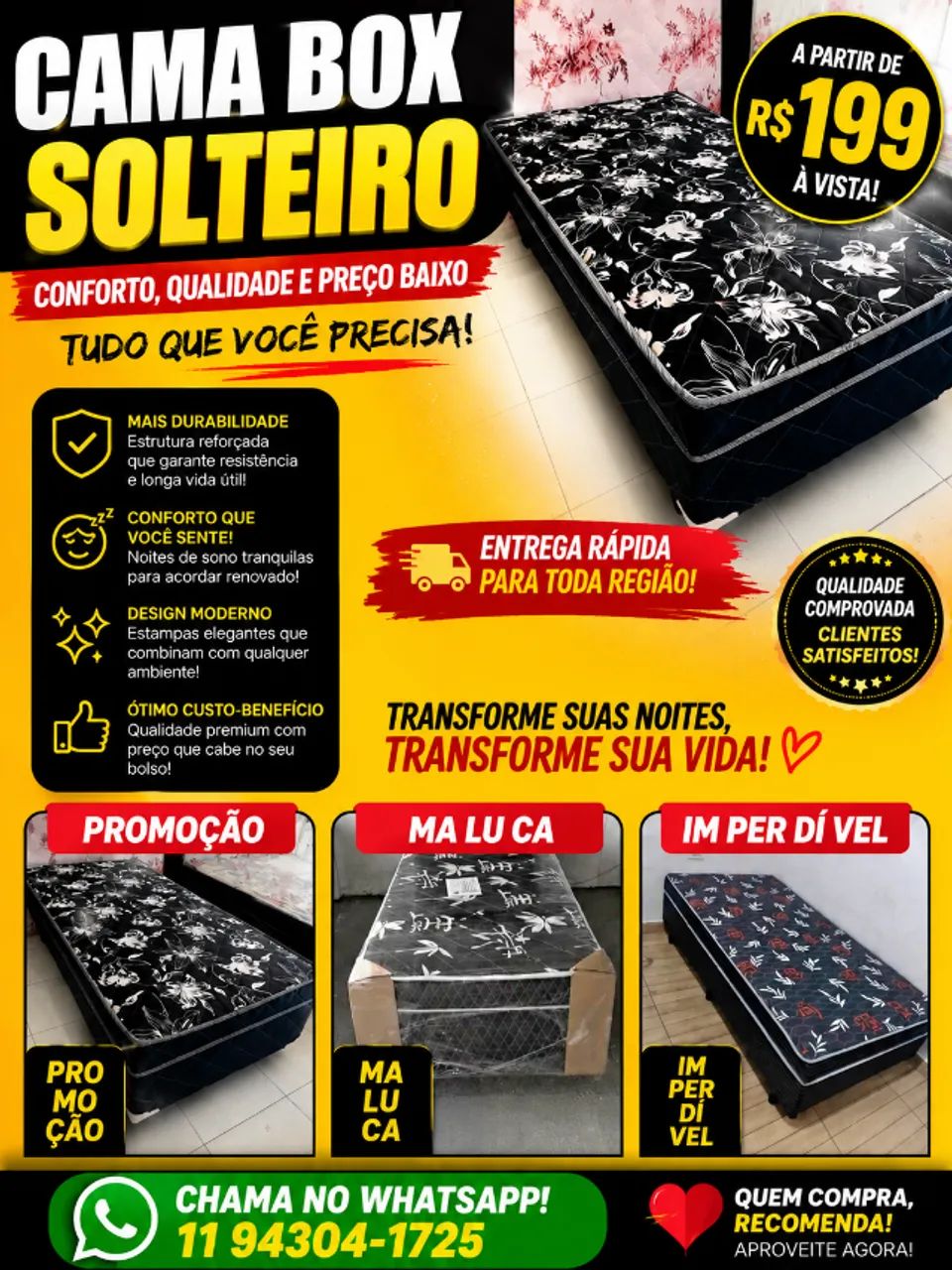 Cama box solteiro conjugada completa, entrega imediata para toda região !!