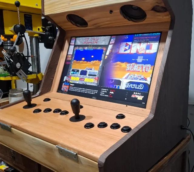  Bartop Arcade Fliperama Artesanal em Madeira