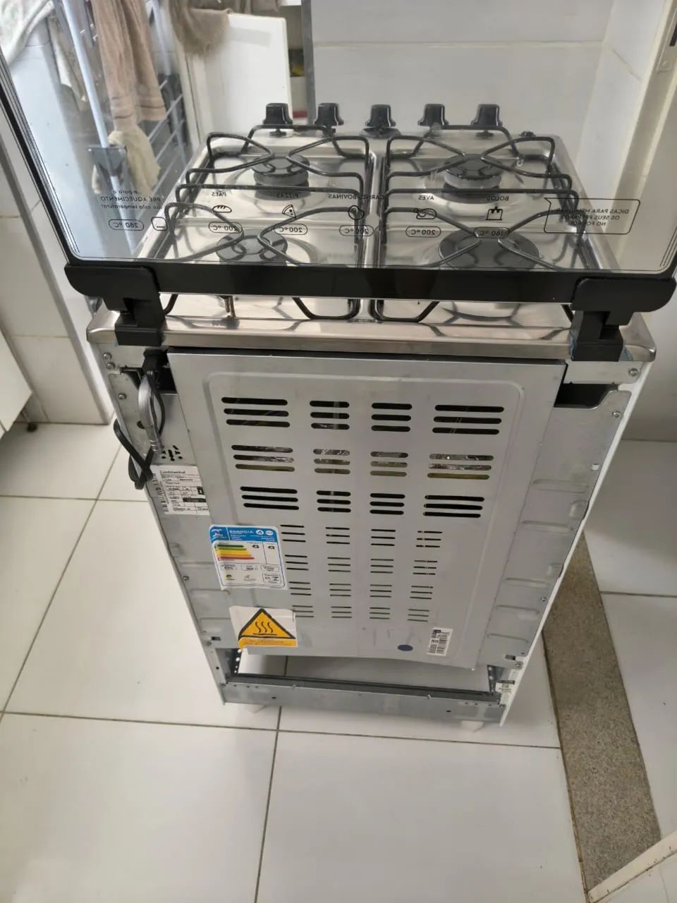 Fogão Continental 4 bocas branco e inox - Foto 4