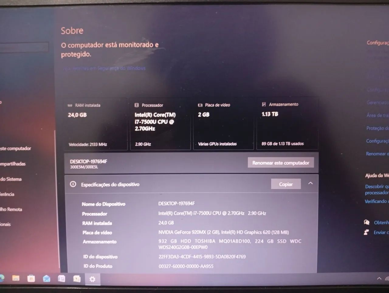 Notebook Samsung Expert x40 I7