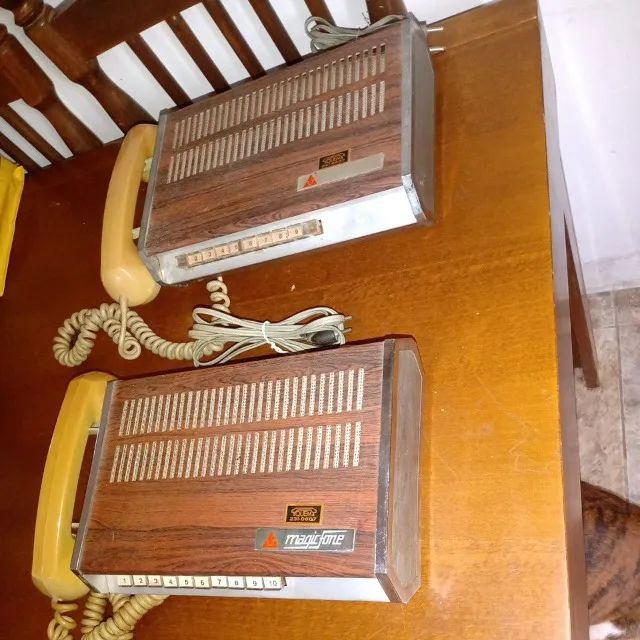 MagicFone Anos 1980 - Par de Telefones de Ramal - Relíquia Vintage - Foto 6