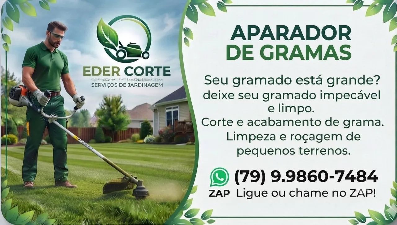 Aparador de gramas. Chame no ZAP. (79)9. *