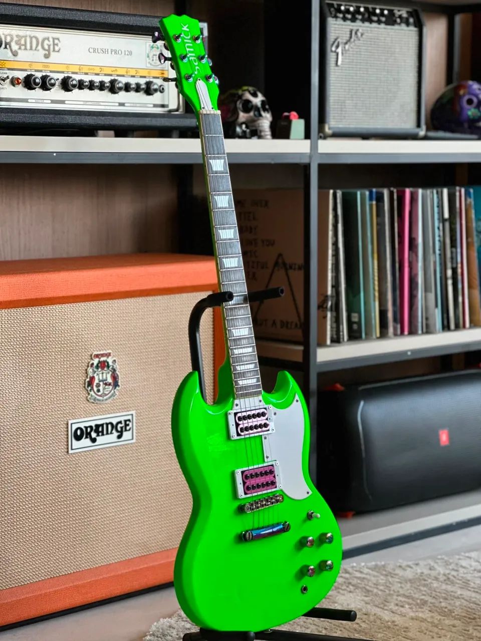 Guitarra Verde Neon - Foto 3