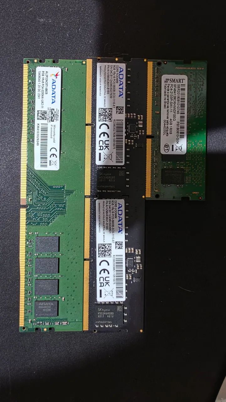 Memoria ram ddr4 ddr5 pc e notebook 