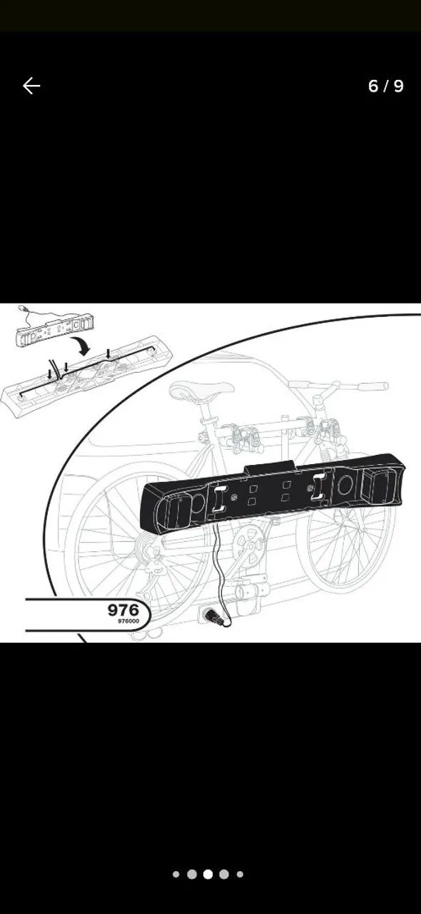 Placa de luzes para suporte de bike Thule - Foto 3