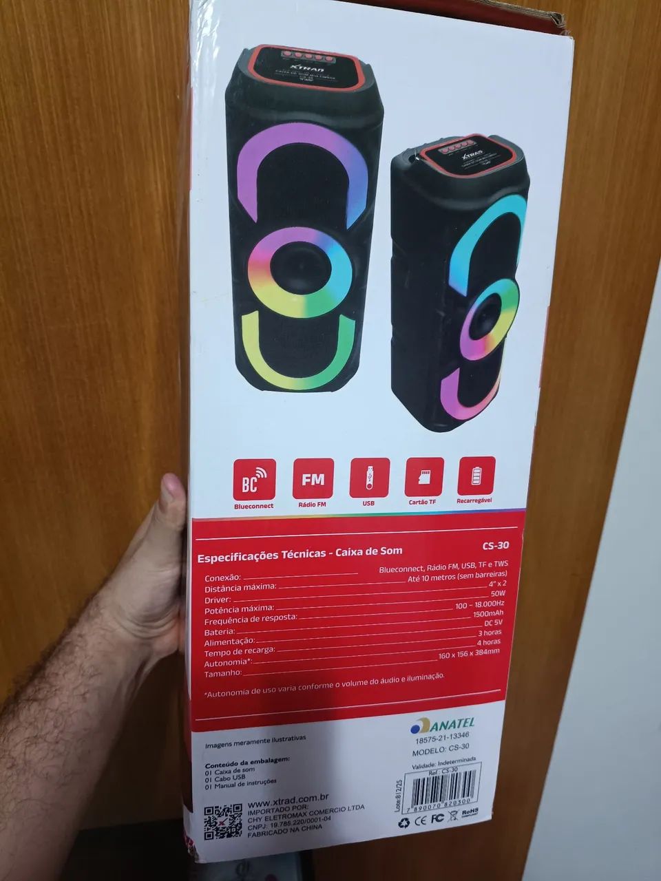 Caixa de som Bluetooth 50W TWS  - Foto 3