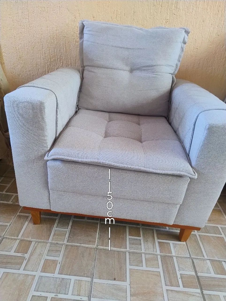 Conjunto 02 sofás de 01 lugar. - Foto 5