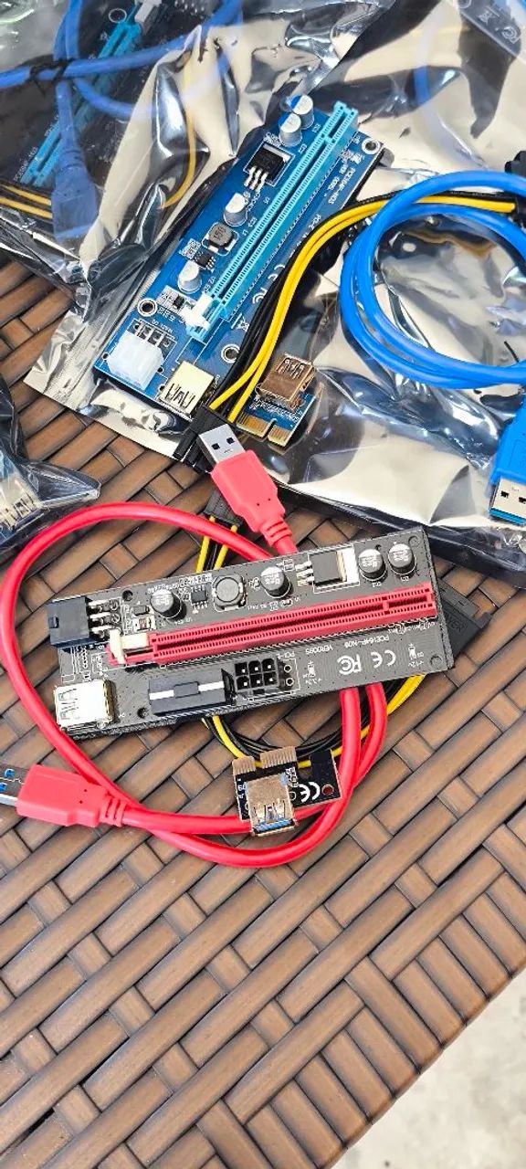 Placa Riser PCIe 1x para 16x 14 unidades - Foto 3