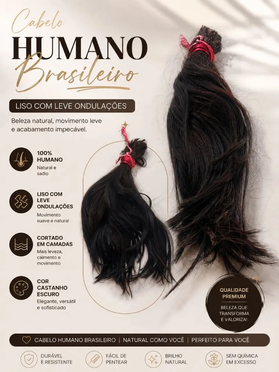 Cabelo humano brasileiro  - Foto 2