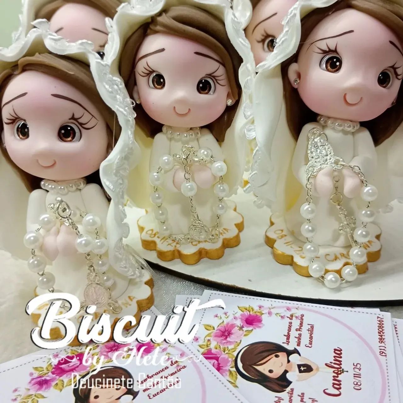 Lembrancinhas para Primeira Eucaristia em Biscuit  - Foto 3