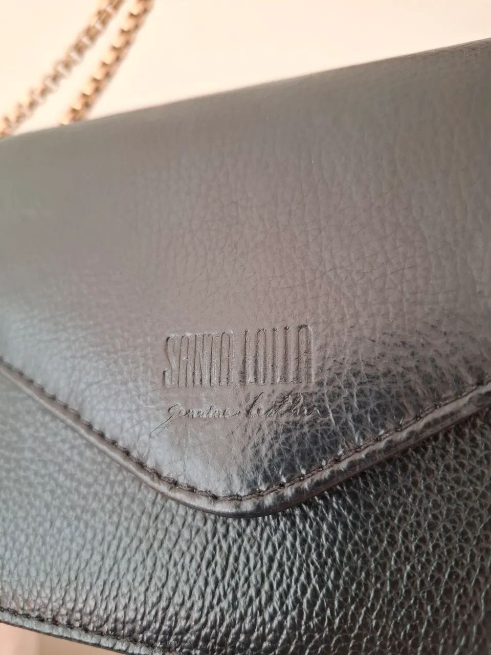 Bolsa Santa Lolla Couro Legítimo  - Foto 5