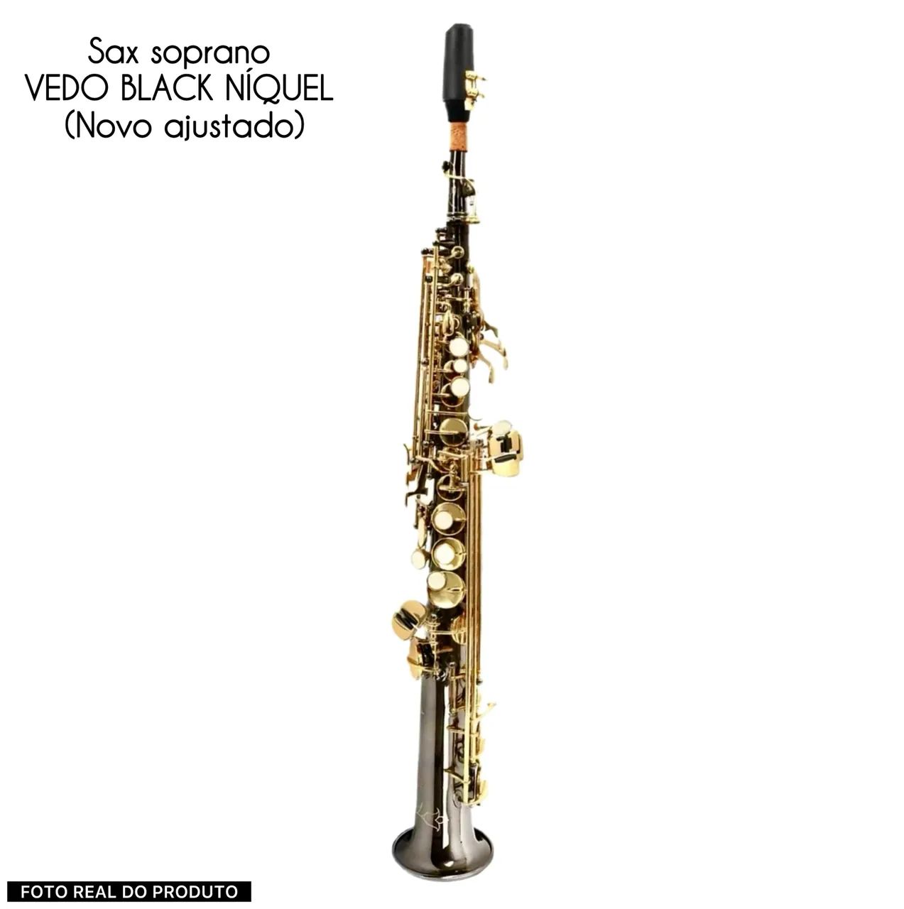 SAX SOPRANO BLACK LAQUER AJUSTADO - Instrumentos musicais - Nossa
