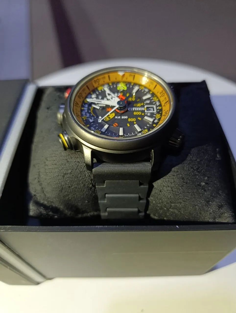 Citizen alticrhon Titanium eco drive mostarda  - Foto 2