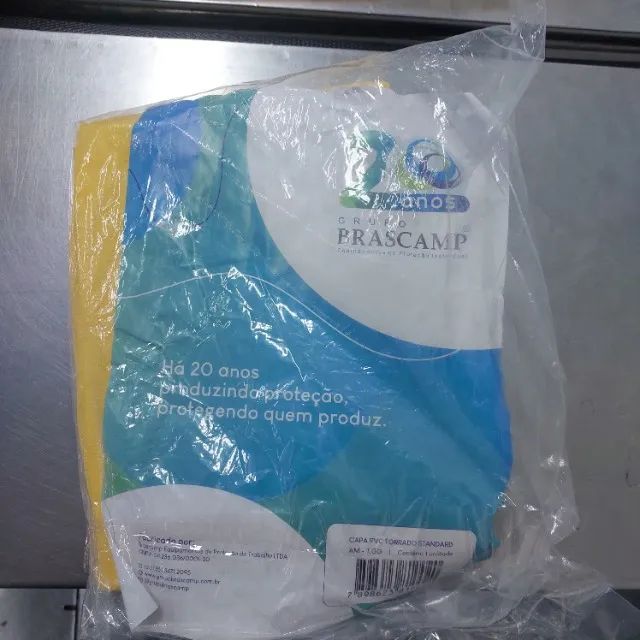 CAPA DE CHUVA DE PVC FORRADA - AMARELA - Foto 2