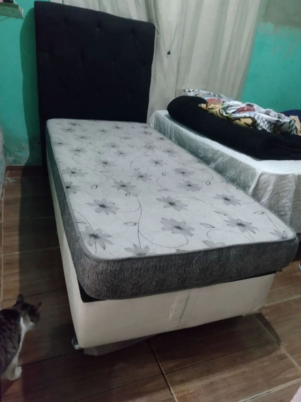 ? Cama Box Solteiro + Cabeceira