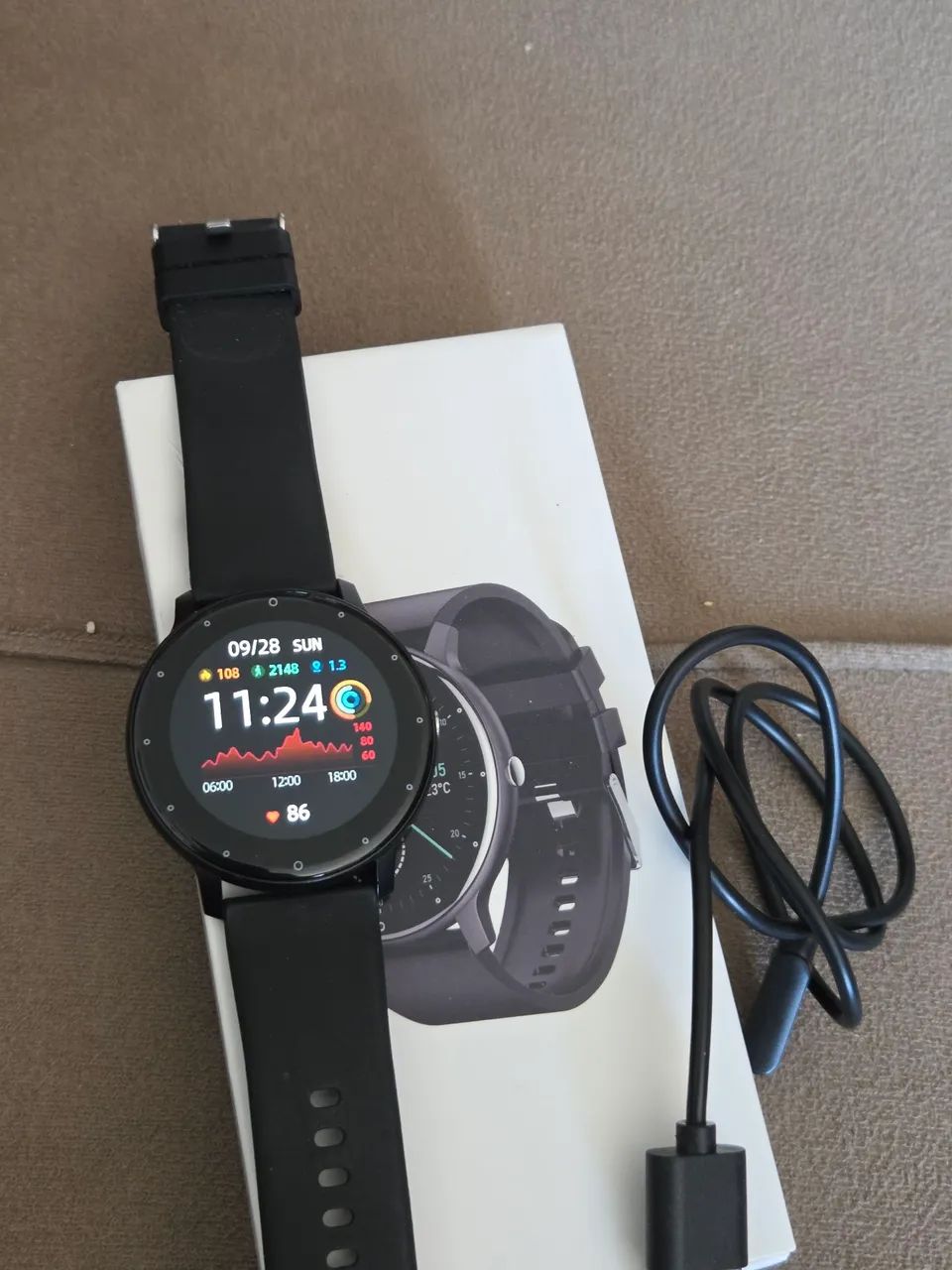 Smartwatch com 2 pulseiras - Foto 2