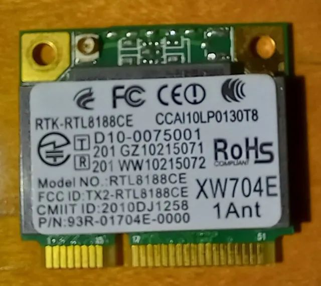 Placa de Rede WI-FI RTL8188CE. 