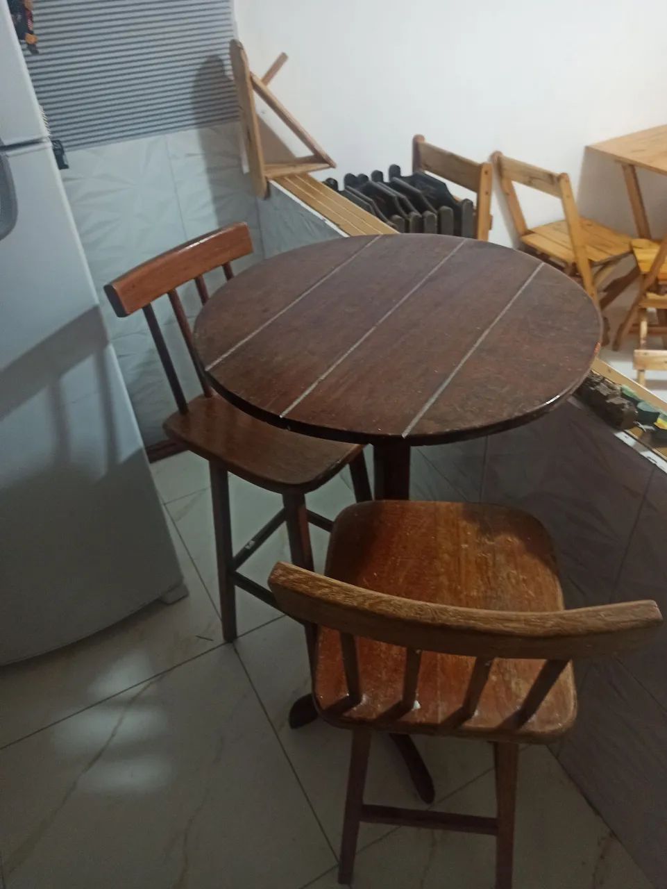 Mesa bistrô madeira  - Foto 2