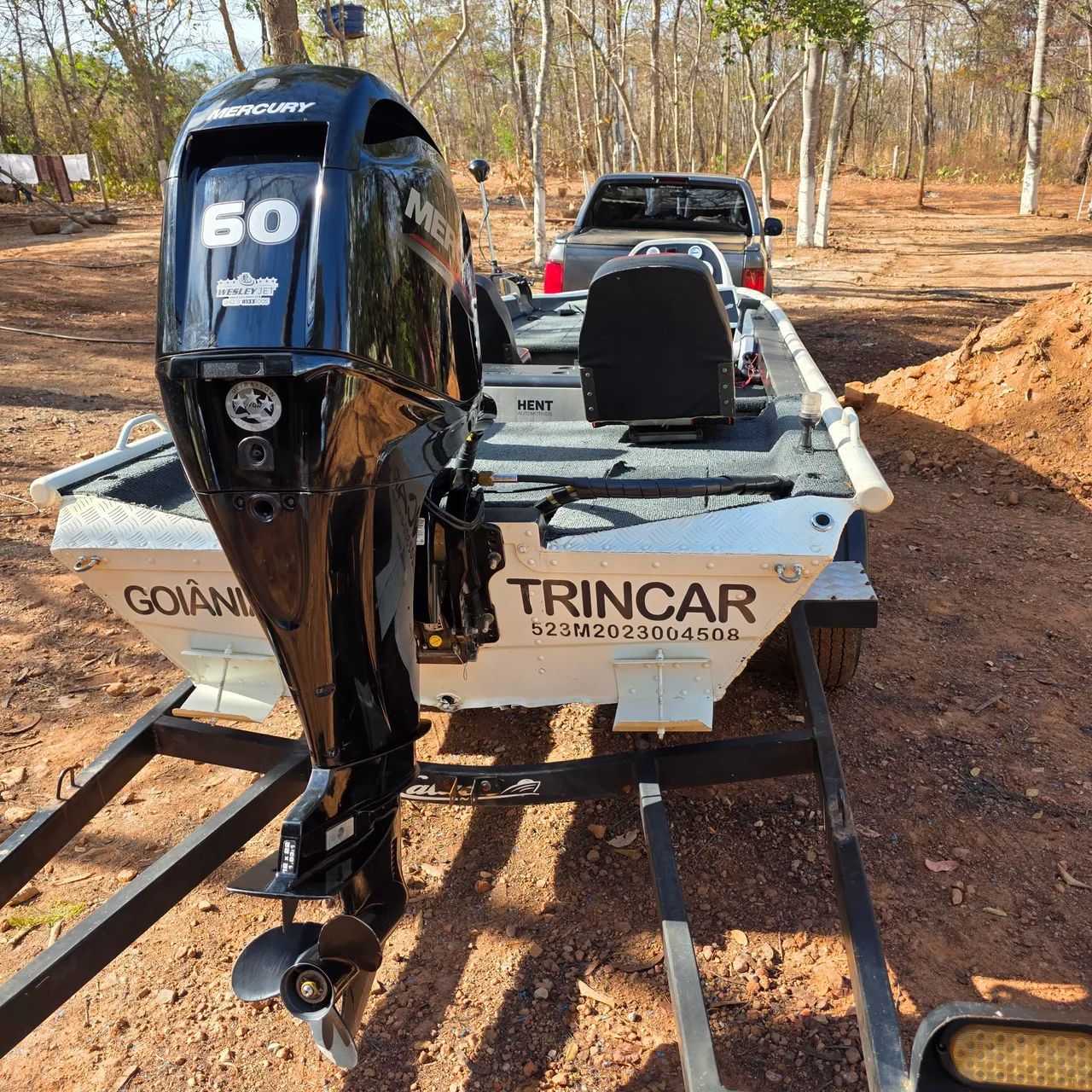 Lancha Calaça com motor Mercury 60hp  - Foto 3