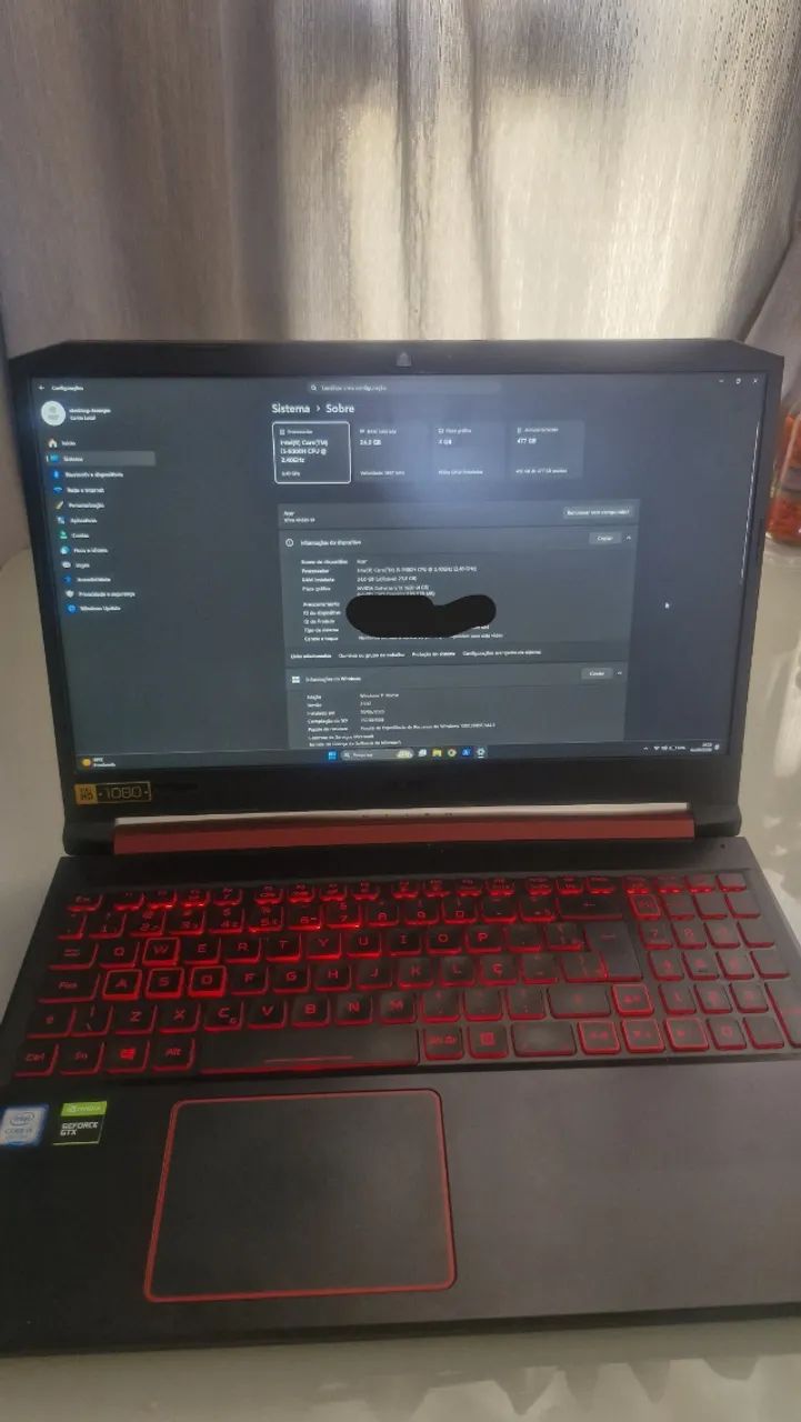 Notebook Gamer Acer Nitro 5