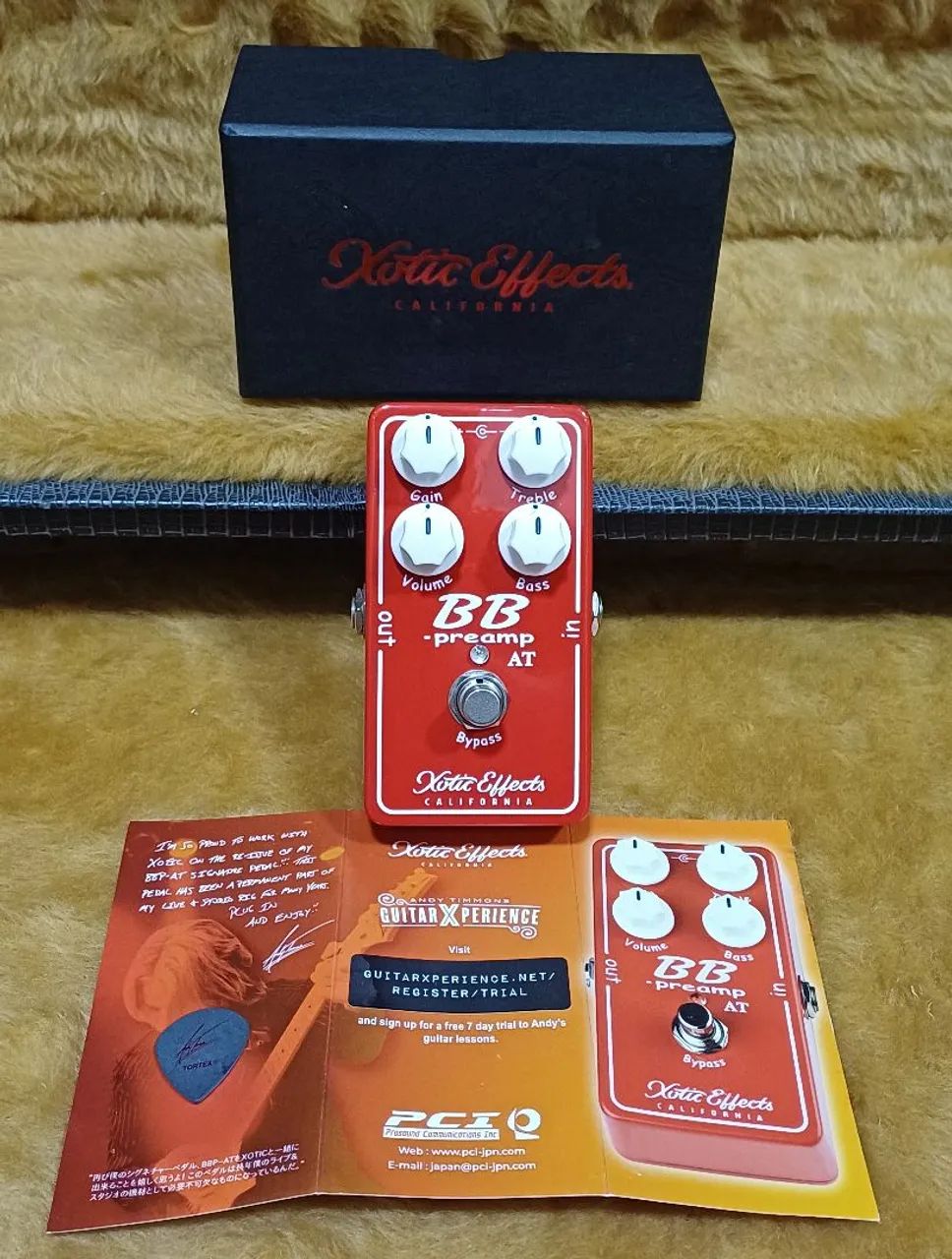 Pedal Xotic BB Preamp AT - Andy Timmons Edição Limitada