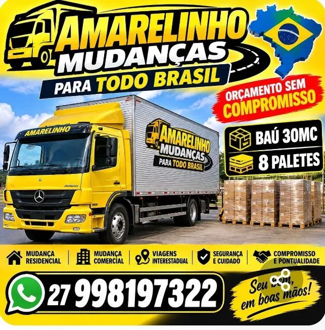 Frete mudança local interestadual orçamento sem compromisso 