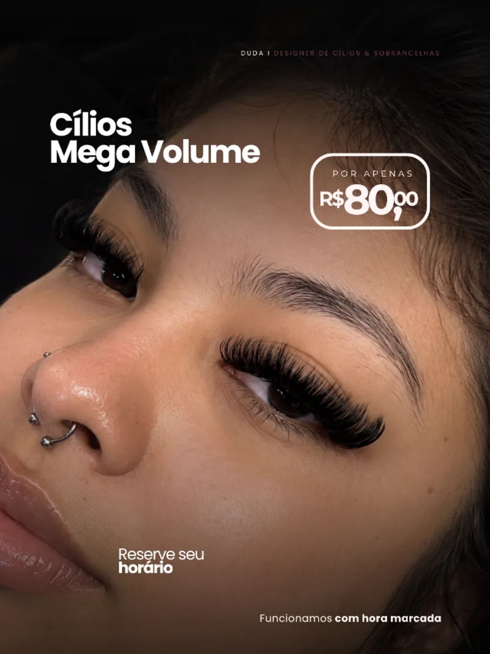 Cílios Mega Volume por R$80 | Aracaju