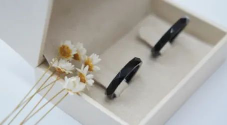 PAR DE ALIANÇAS DE TUNGSTÊNIO BLACK - 3MM DE LARGURA  - Foto 2