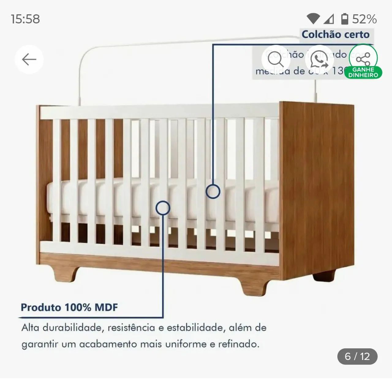 KIT QUARTO PRA BEBÊ  - Foto 4
