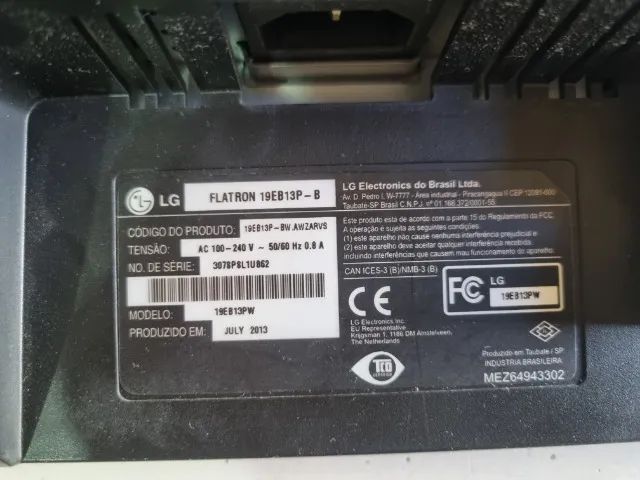 MONITOR LG USADO DE 19 POLEGADAS COM ENTRADAS DVI e VGA - Foto 3