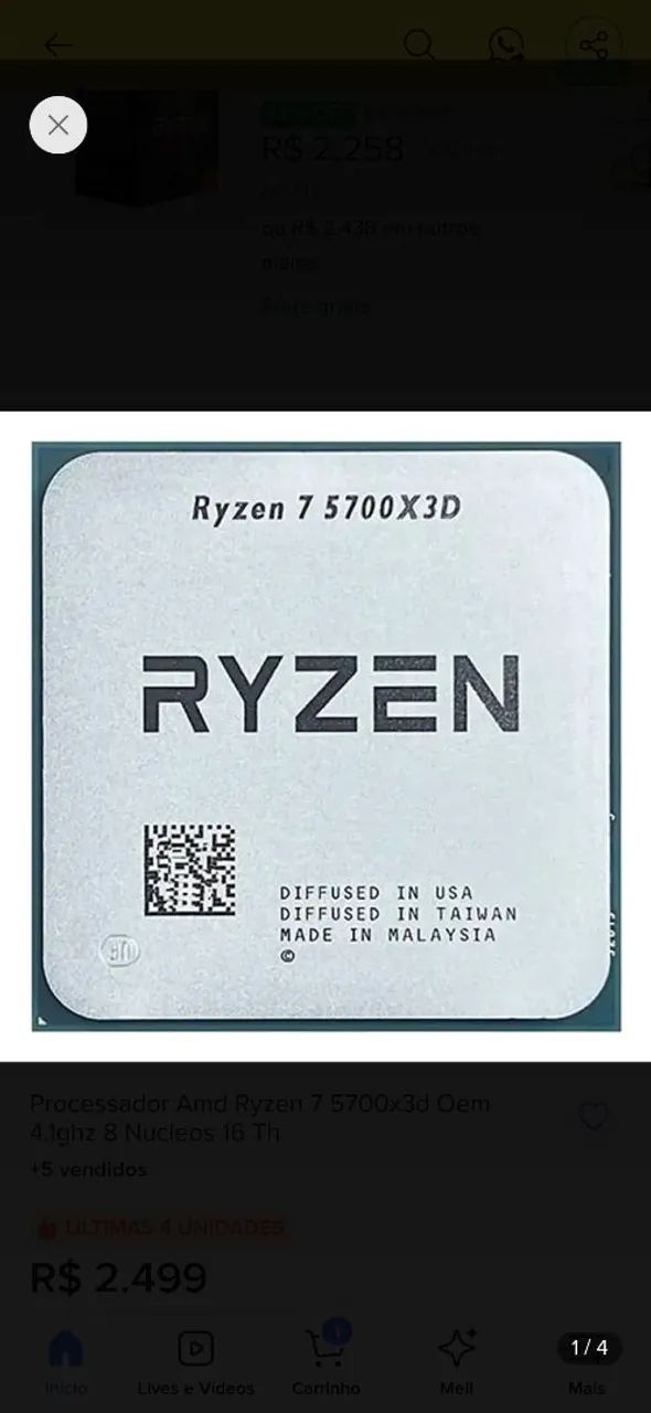 Ryzen 7 5700x3d 