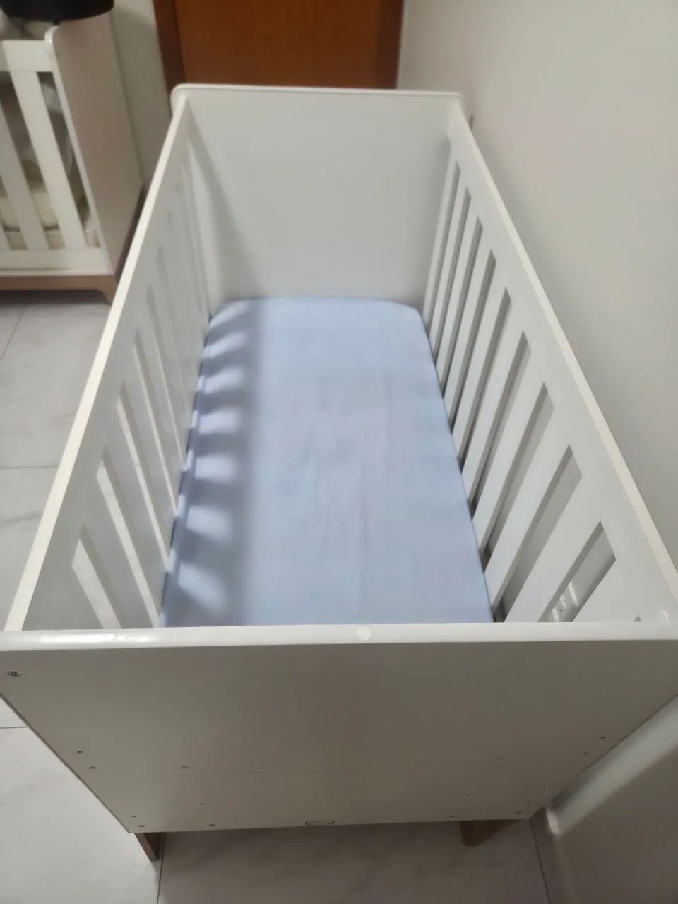Berço 3 em 1 Linha Favo de Mel Branco - 2 Unidades disponíveis  - Foto 4